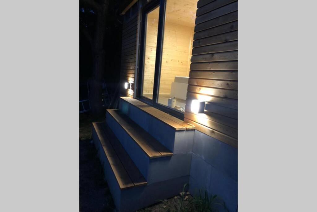 Chatka C Vyhlídka nad řekou Zdiby Exterior foto